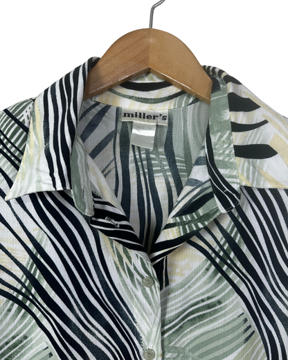 Vintage Miller's Shirt w/ Shoulder Pads - Women's XL