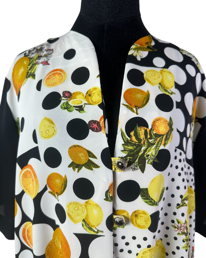 Vintage Creation Paris Lemon Patterned Shirt