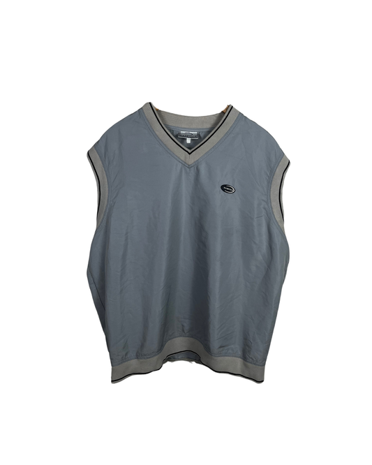 Vintage 90s Essence V-neck Windbreaker Vest Large