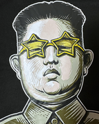 Kim Jong Un "Rocketman" Elton John Parody Graphic T-Shirt