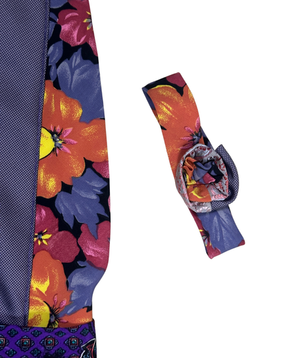 Handmade Upcycled Tie Halter Vest Top  & Choker