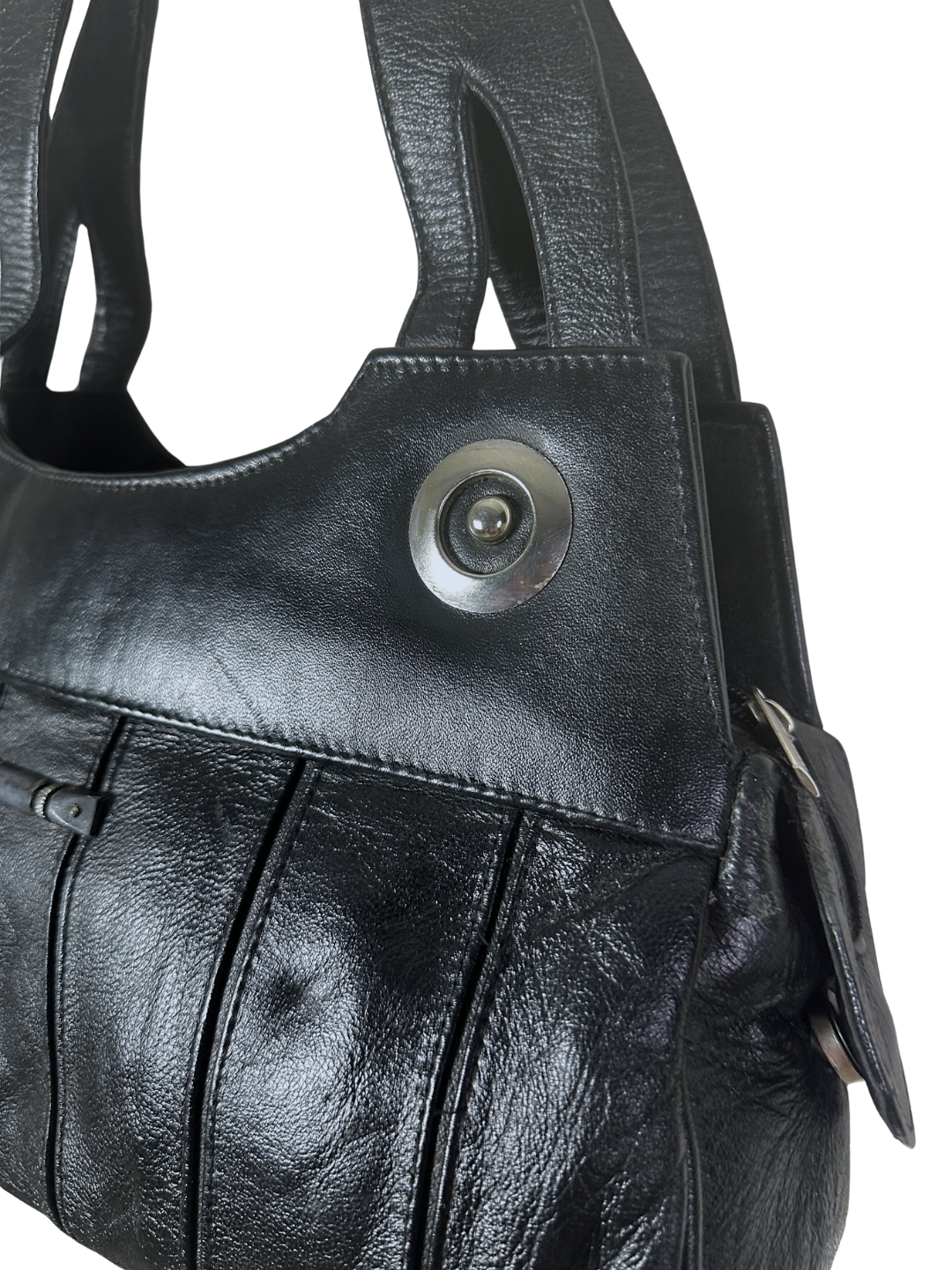 Vintage Erom Genuine Leather Shoulder Bag