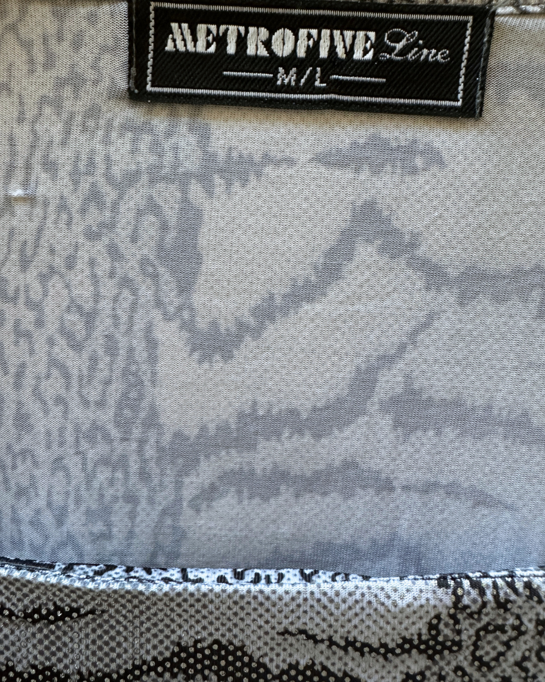 Y2K Metrofive Line Mixed Animal Print Blouse - Medium/Large