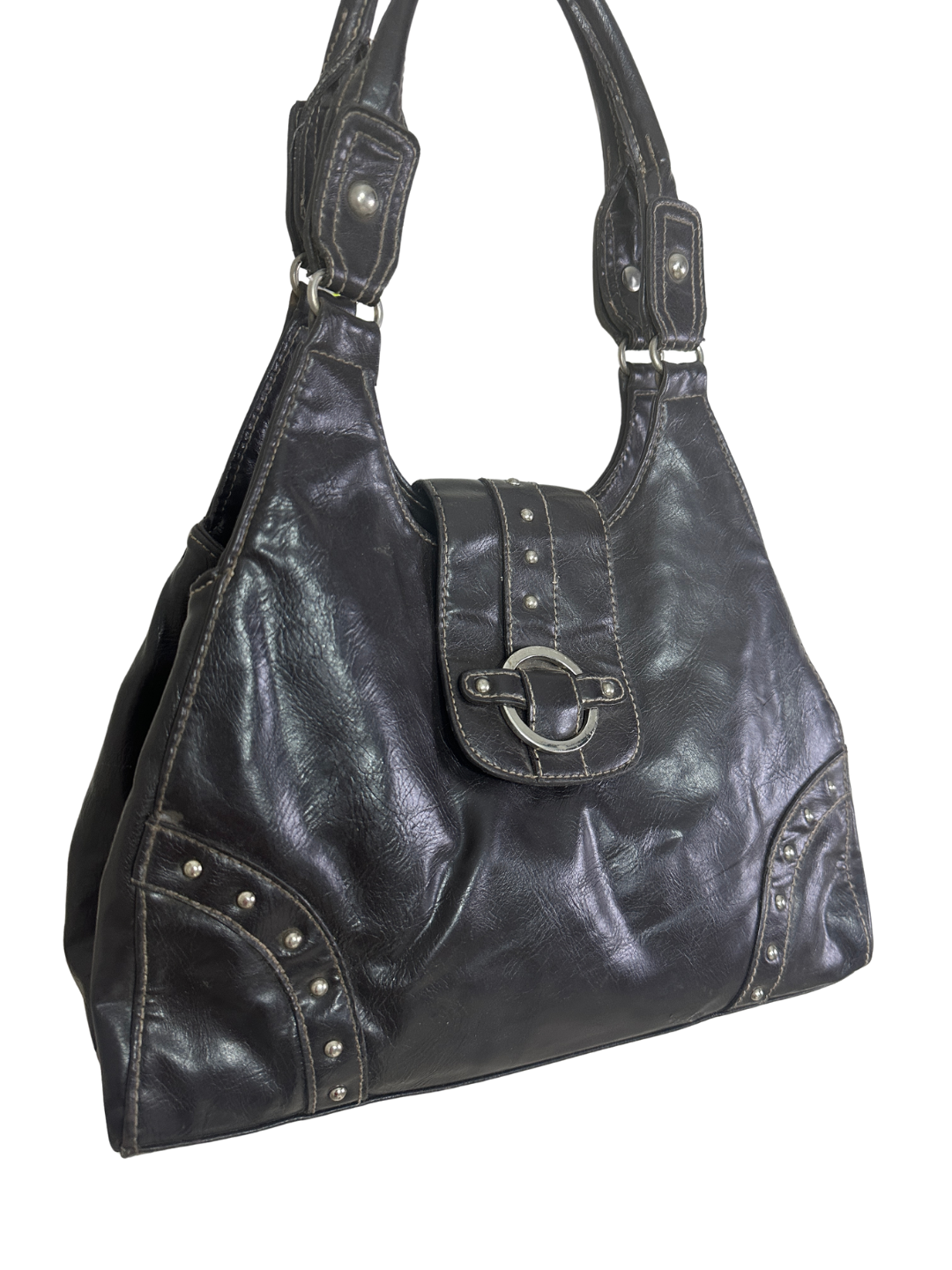 Vintage Dark Brown Genuine Leather Bag