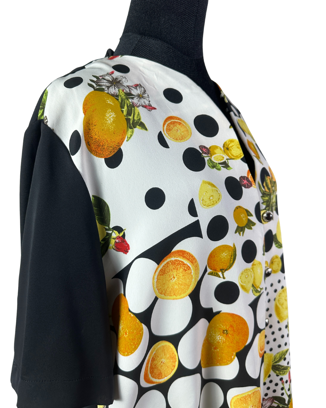 Vintage Creation Paris Lemon Patterned Shirt