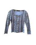 Y2K Metrofive Line Mixed Animal Print Blouse - Medium/Large
