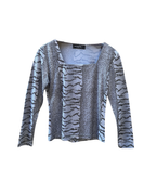 Y2K Metrofive Line Mixed Animal Print Blouse - Medium/Large