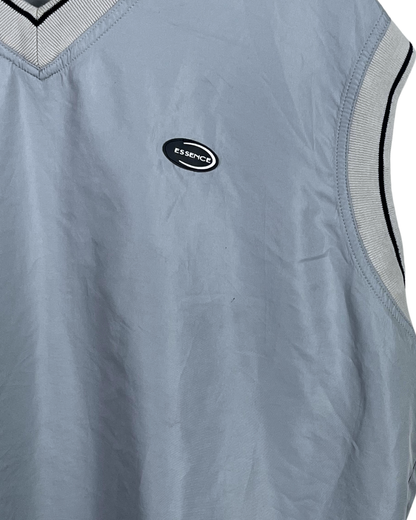 Vintage 90s Essence V-neck Windbreaker Vest Large