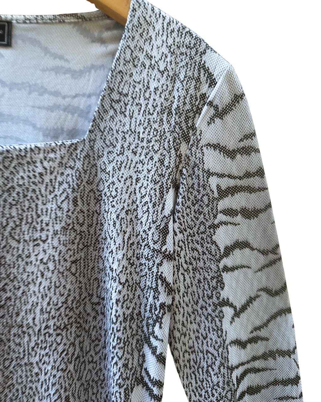 Y2K Metrofive Line Mixed Animal Print Blouse - Medium/Large