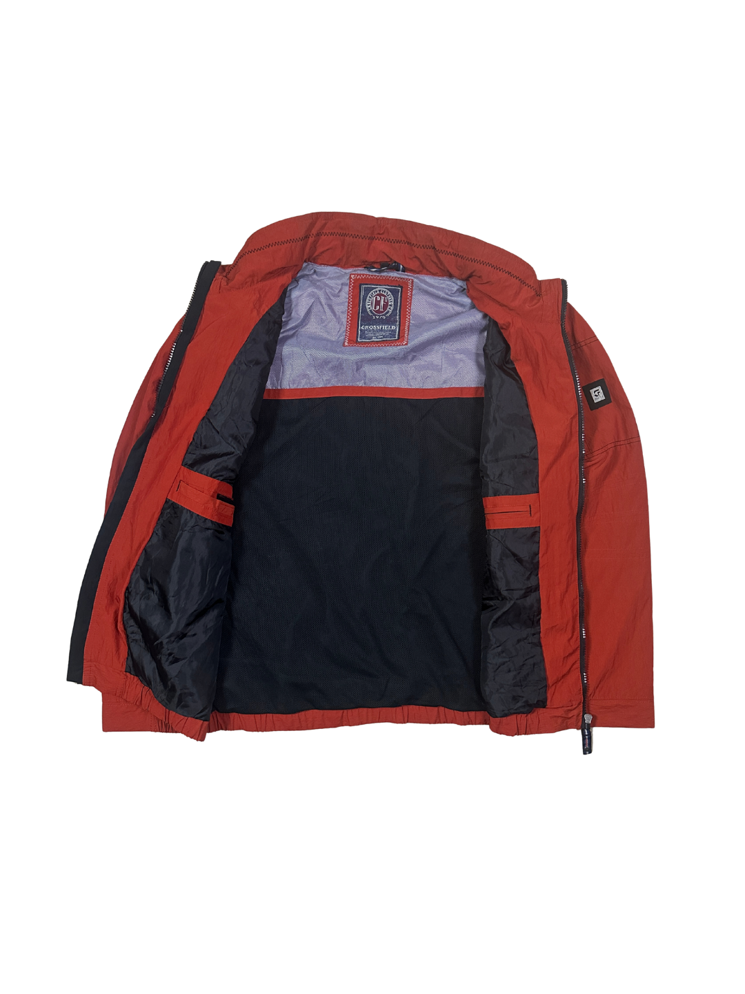 Crossfield Utility Bomber Style Jacket w Foldable Hood - Large