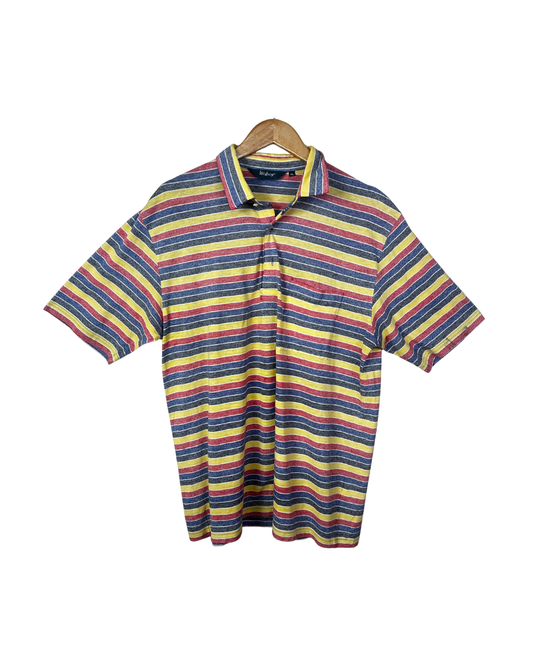 Vintage Wolsey Striped Polo Shirt XL