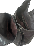 Vintage Dark Brown Genuine Leather Bag