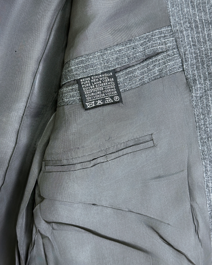 Vintage Pinstripe Pure Virgin Wool Full Suit - Size 50