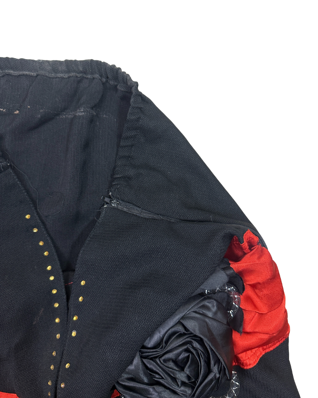 Vintage 80s Strapless Gothic Style Cocktail Dress - Large to XL