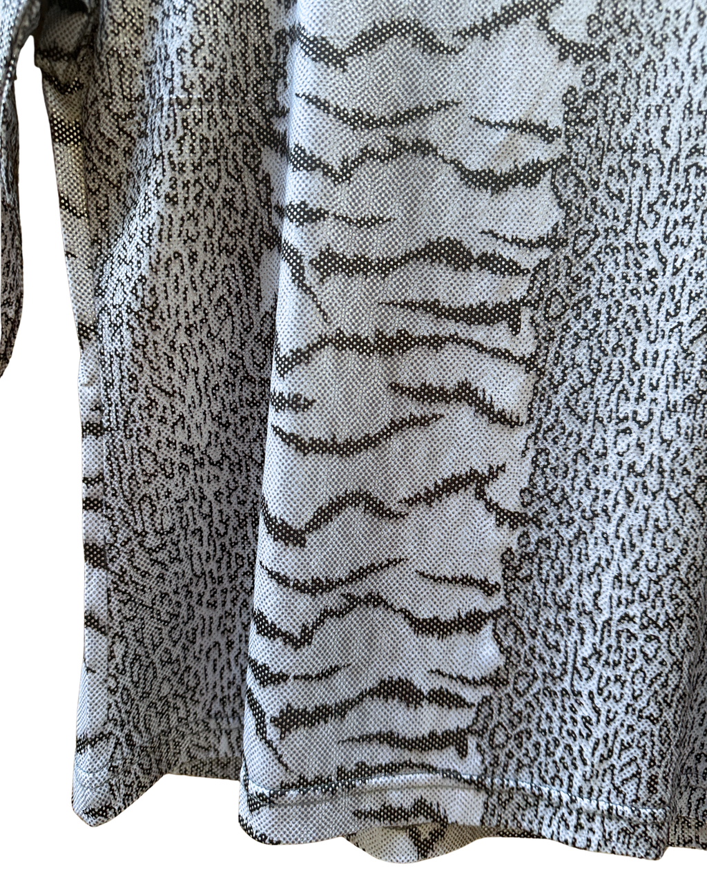 Y2K Metrofive Line Mixed Animal Print Blouse - Medium/Large