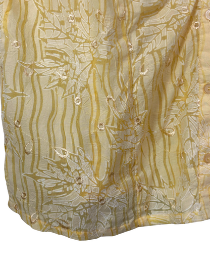 Vintage Claire France Textured Embroidered Shirt - Women's XL
