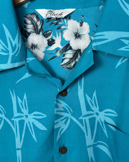 Tuquoise Hawaiian Shirt 3XL