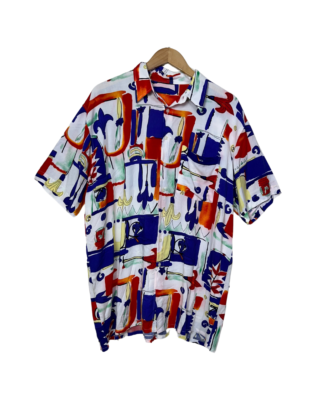 Abstract Print Shirt 2XL