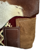 Vintage Y2K Hair-On Cowhide & Kilim Tapestry Shoulder Bag