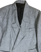 Club de France Double-Breasted Cropped Blazer