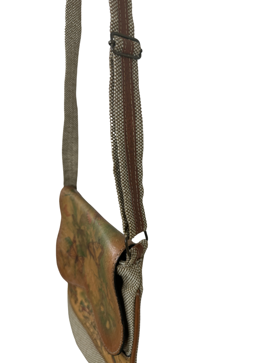Stamped Leather Colombia Medellin Crossbody Flap Bag