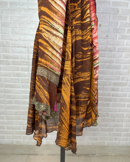 Y2K Boho Chiffon Dress