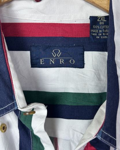 Enro Striped Shirt 2XL