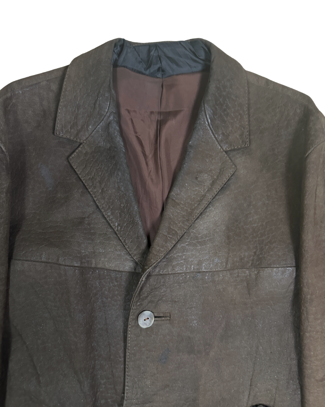 Vintage Silberdistel Genuine Leather Brown Jacket - Large