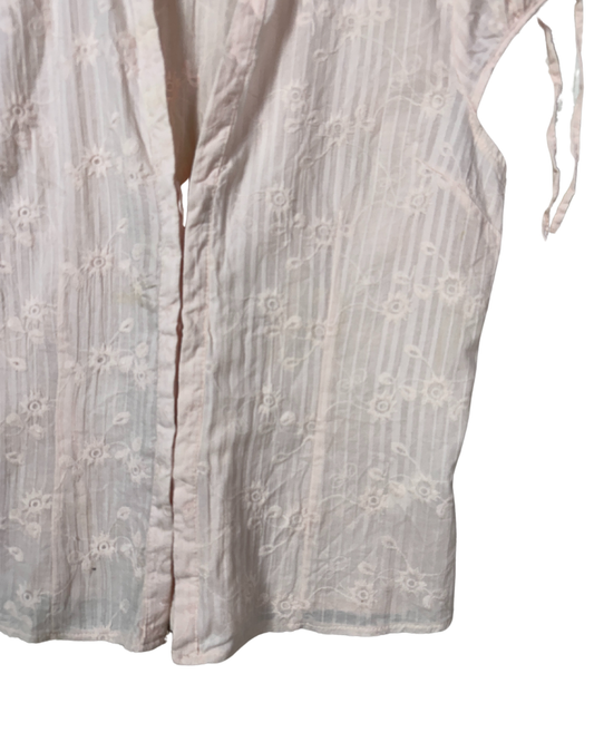 Vintage Yessica Embroidered Fish Hook Blouse