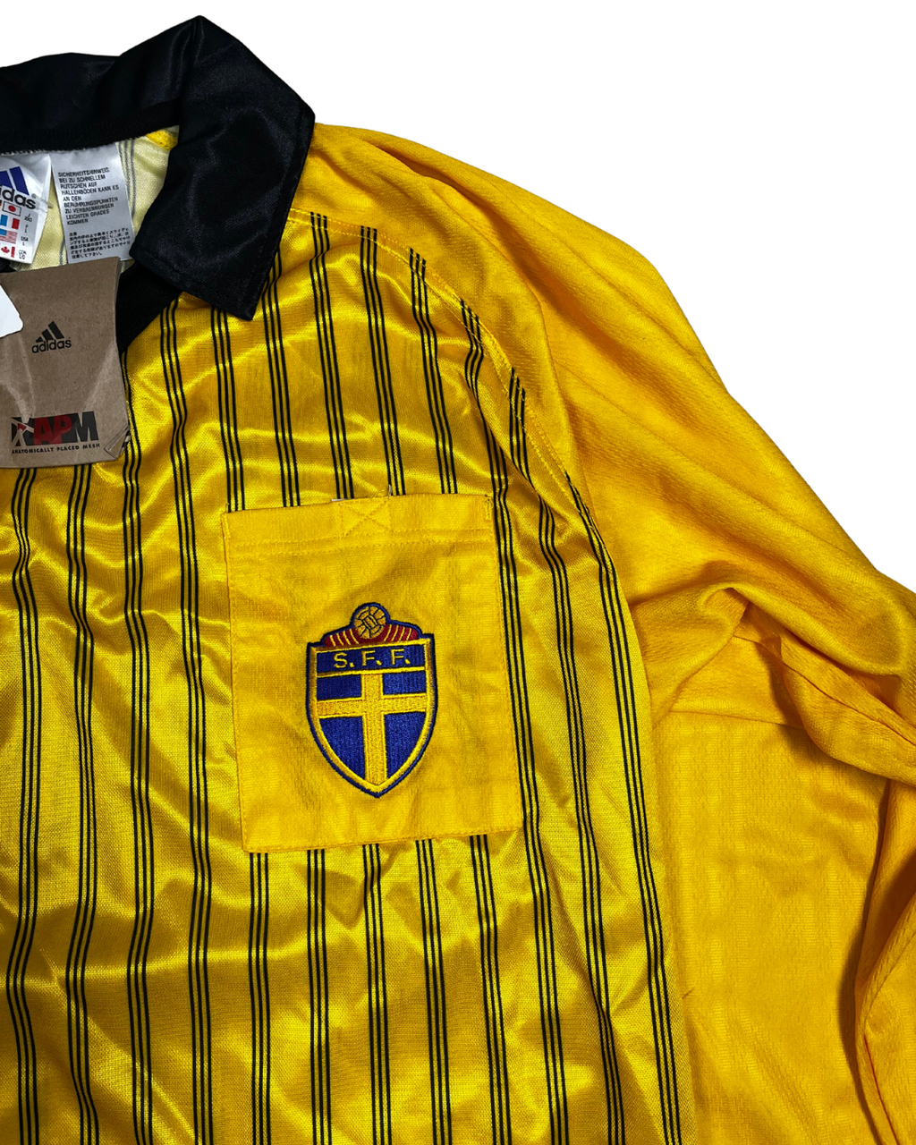 Deadstock Mens 1999-00 Sweden FA adidas Referee Shirt - Large