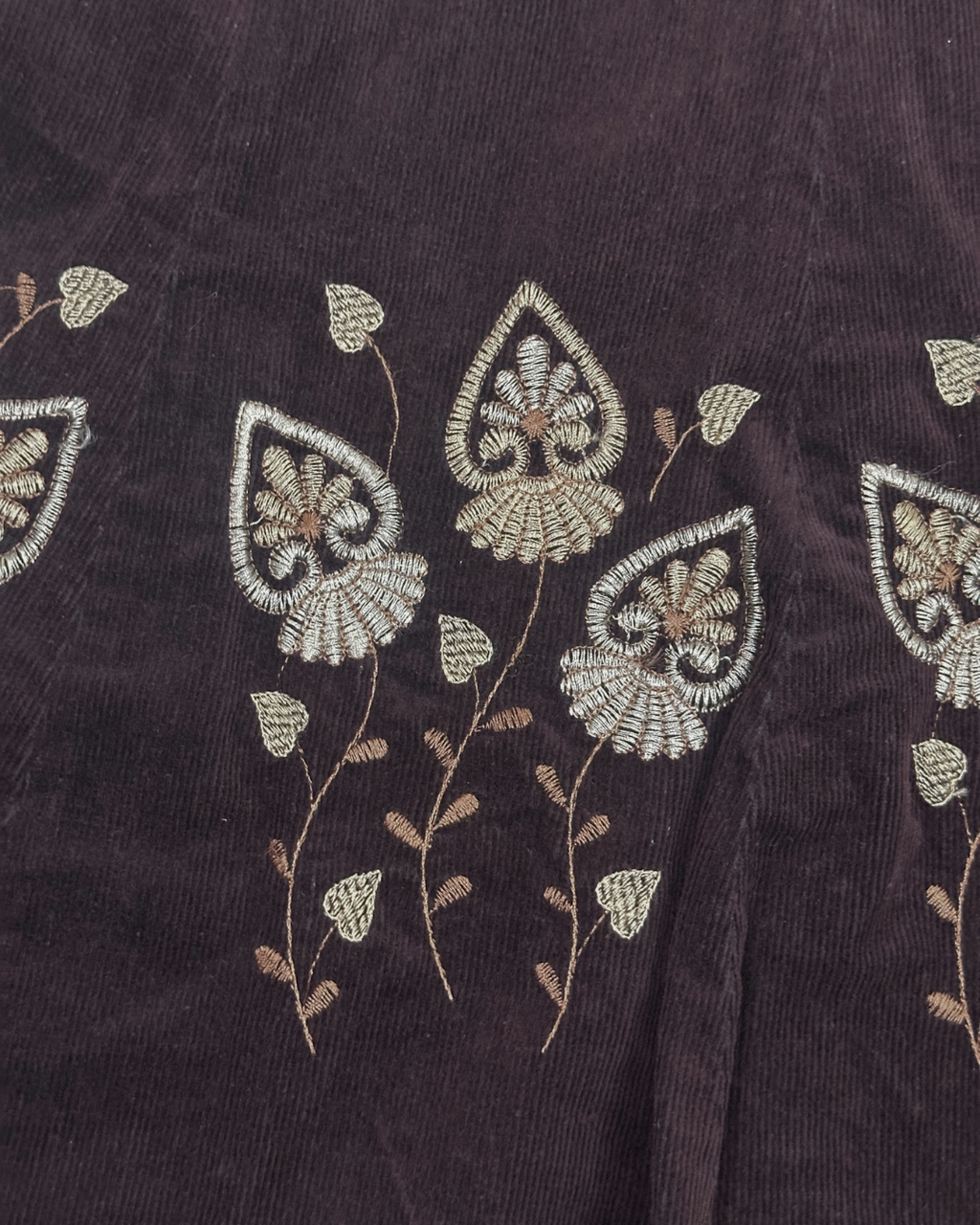 Embroidered Maxi Skirt