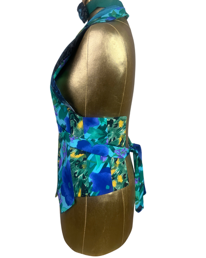 Handmade Upcycled Tie Vest Top & Choker