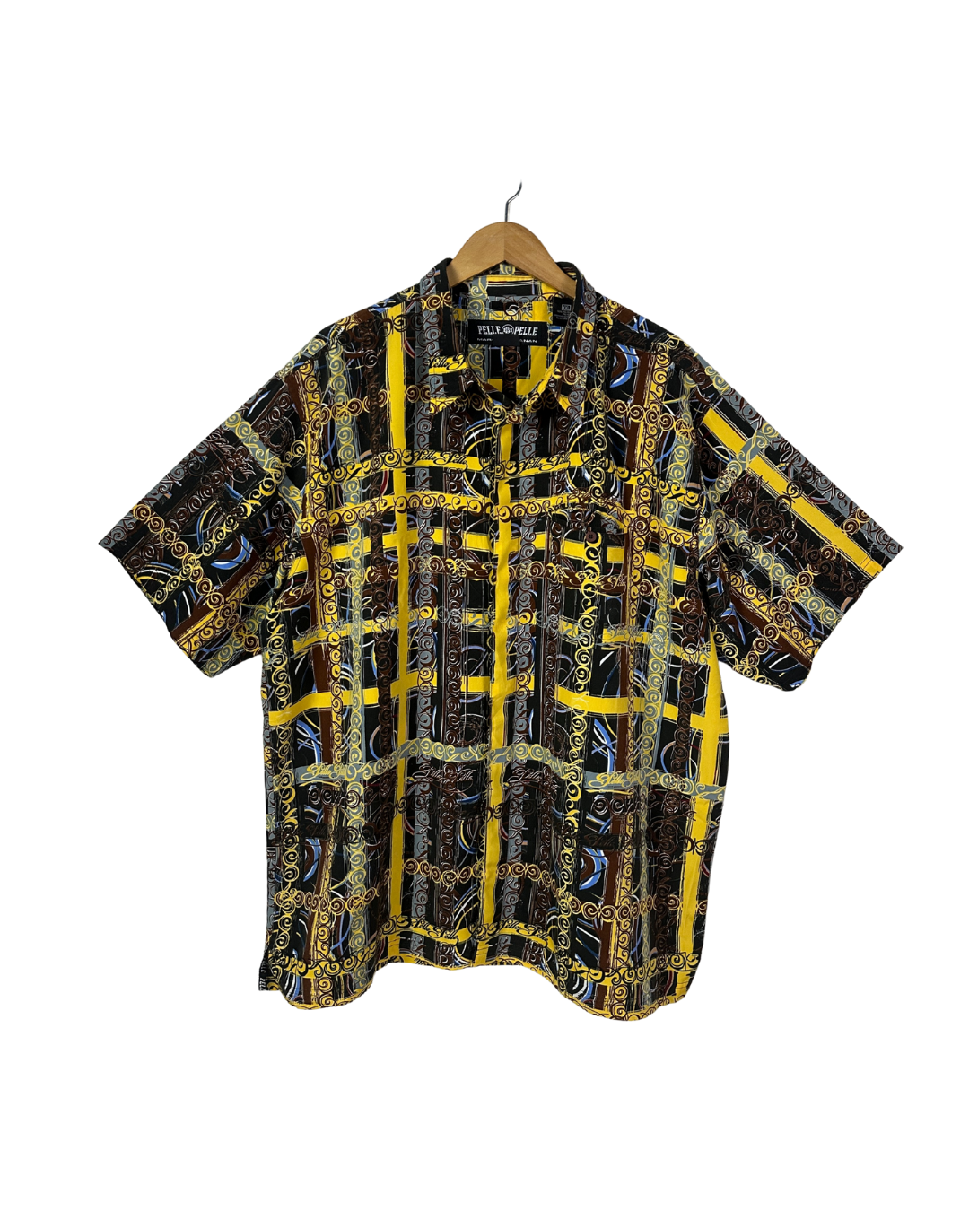 Pelle Pelle Swirl Pattern Oversized Shirt 2XL