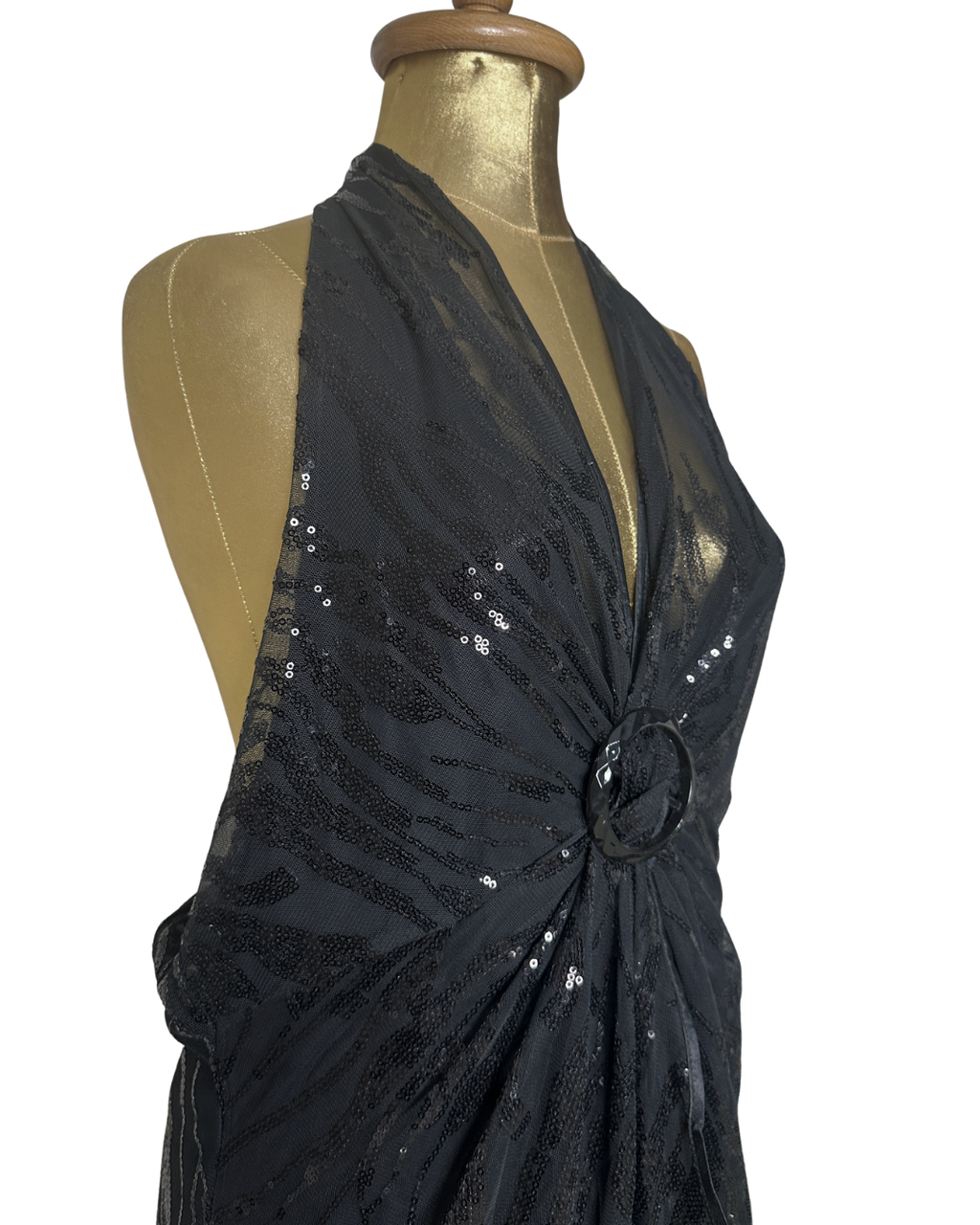 NWT By Juliene Mcdonald Sequin Backless Jumpsuit - Size 18