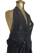 NWT By Juliene Mcdonald Sequin Backless Jumpsuit - Size 18