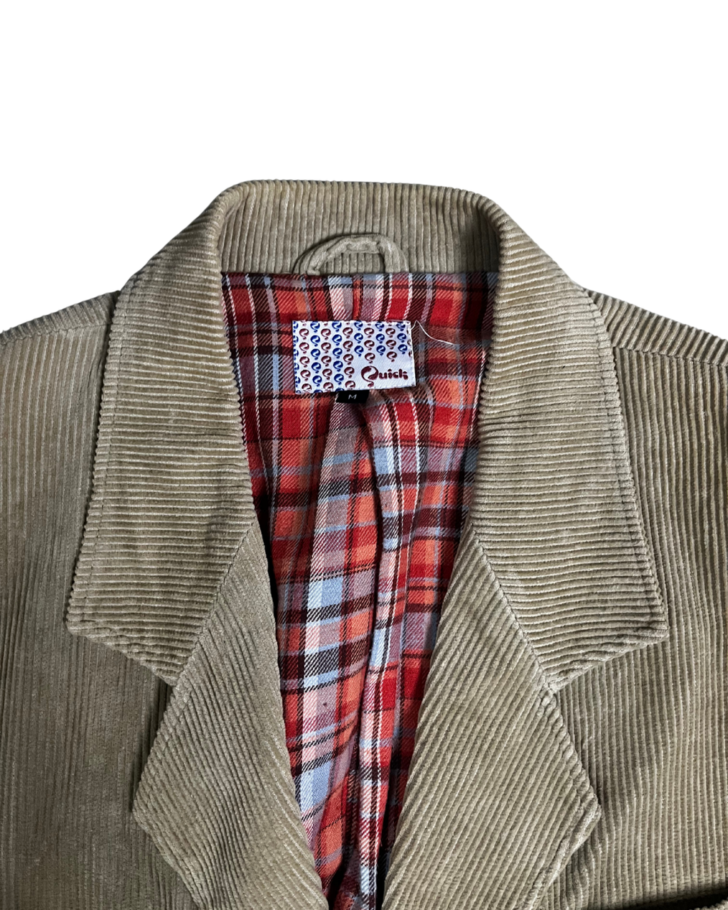 Vintage Quick Beige Corduroy Patch Blazer