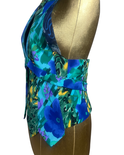 Handmade Upcycled Tie Vest Top & Choker