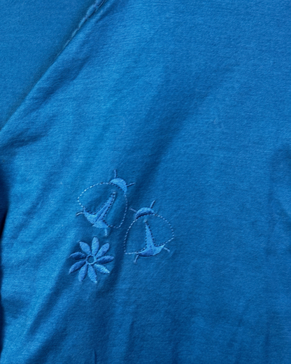 Vintage Blouse with Embroidered Detail - Women's medium