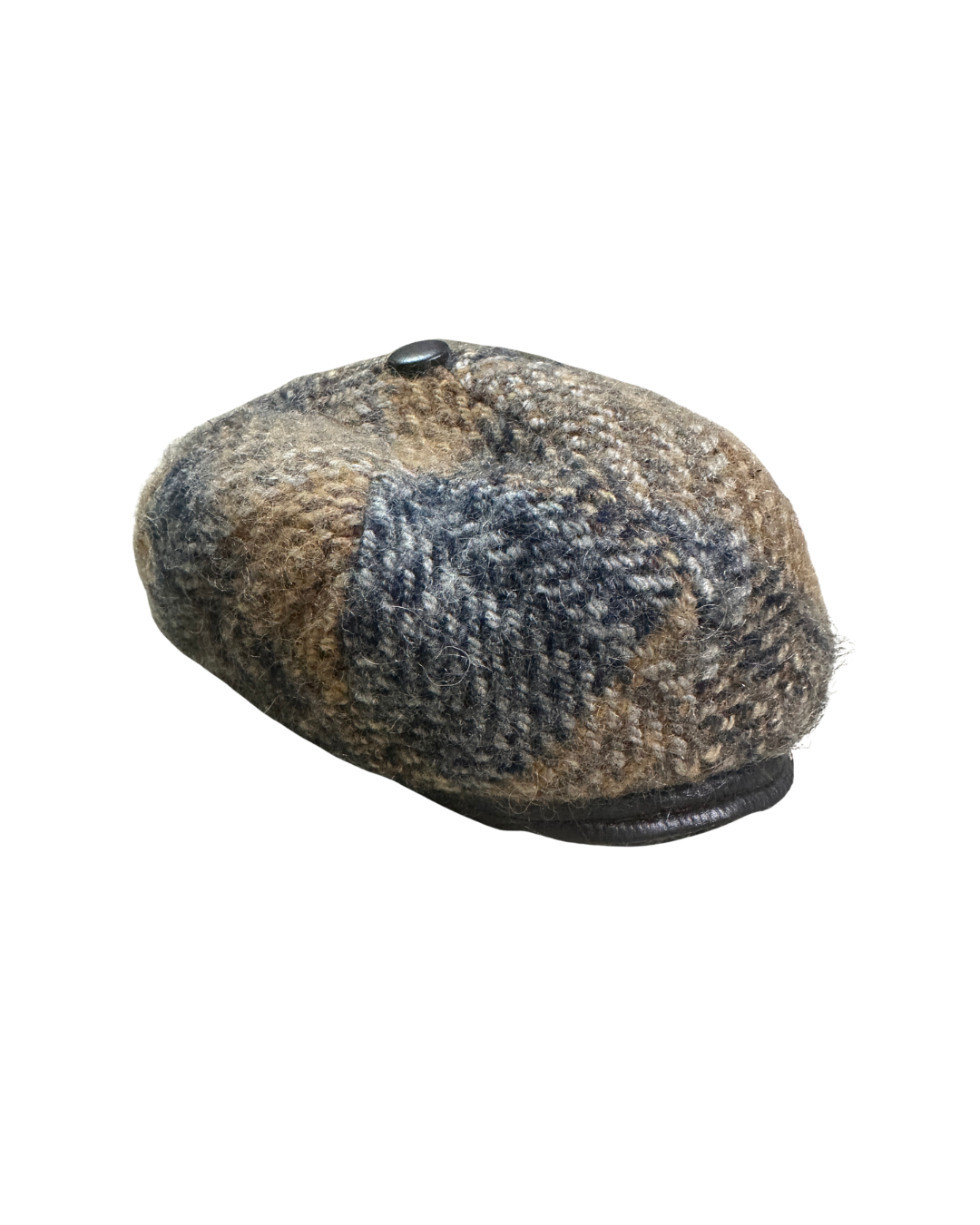 Seeberger Germany Mohair Plaid Flat Cap