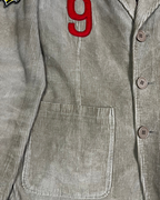 Vintage Quick Beige Corduroy Patch Blazer