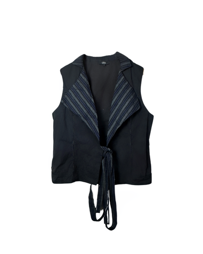 Vintage Tie-Front Vest  Medium