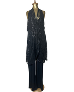 NWT By Juliene Mcdonald Sequin Backless Jumpsuit - Size 18