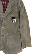 Vintage Quick Beige Corduroy Patch Blazer