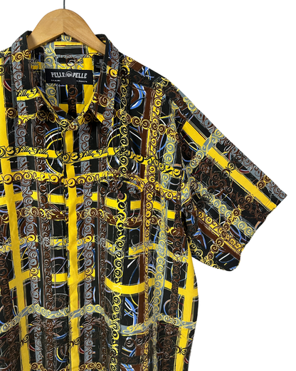 Pelle Pelle Swirl Pattern Oversized Shirt 2XL