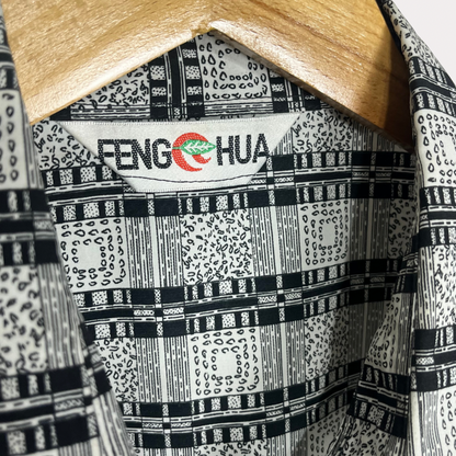 Feng Hua Squared Patterns Shirts Medium