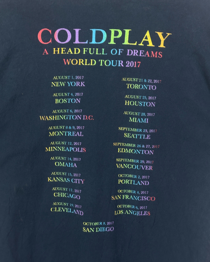 Coldplay “A Head Full of Dreams” World Tour 2017 Tee XL
