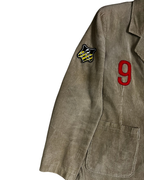 Vintage Quick Beige Corduroy Patch Blazer