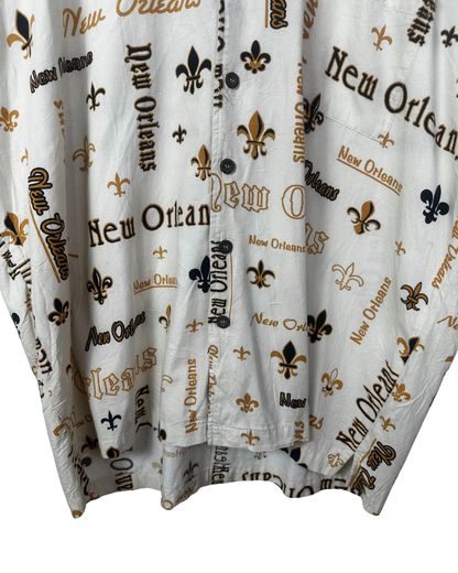 David Carey Letter Print Shirt - 2XL