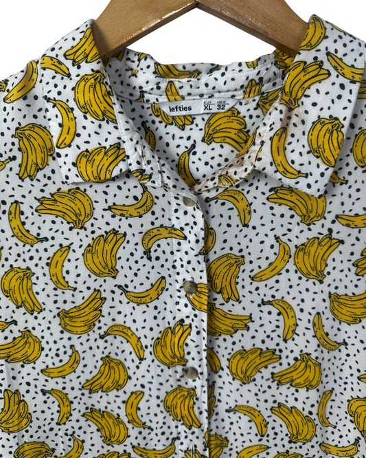 Banana Pattern Women's Shirt - Women's XL