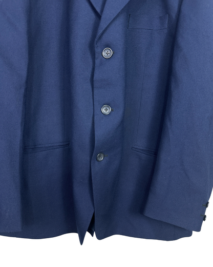 Vintage UNAG 1976 Navy Blue Blazer - Virgin Wool Blend